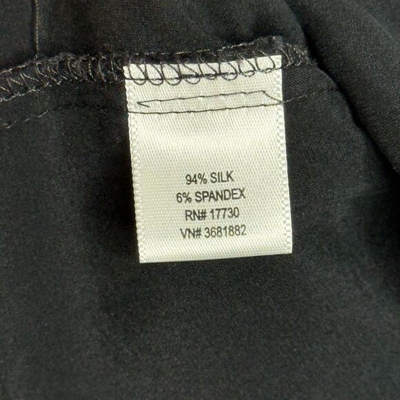 Mossimo‎ Womens Silk Tank Top Cami XL Black Gray Babydoll Empire Waist Goth 90s - Picture 5 of 11